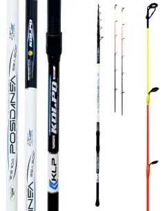 Kolpo Posidanea Telescopic Bolentino Rod 3.60 m 4.20 m 50-250 g High Modulus Carbon 2 Tips