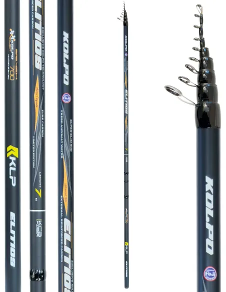Kolpo Elitios Bolognese Rod 30T Carbon 5 6 7 m Action 50 g Fuji K SiC Guides Sea and Freshwater