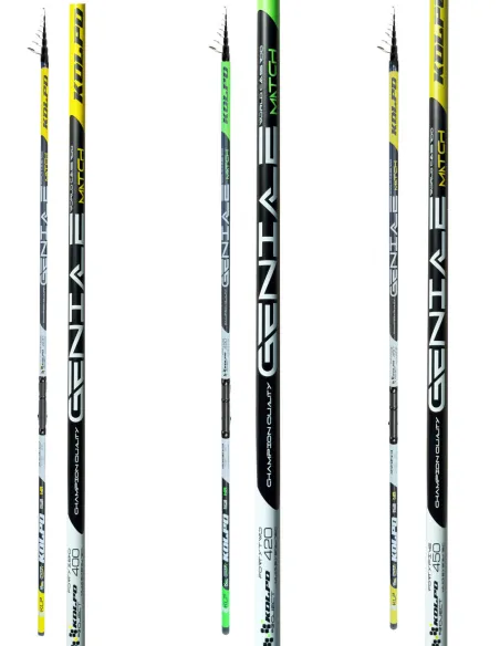Kolpo Geniale Canna Match Telescopica Carbonio Alto Modulo 4,00 4,20 4,50 m Azione 10-80 g Bombarda Canne Telematch Kolpo