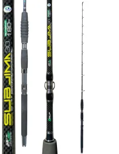 Kolpo Sublima Canna Traina 1,80 m 12 20 30 lb Anelli Sea Guide Anti Salsedine Crociera Combattimento Canne da traina Kolpo