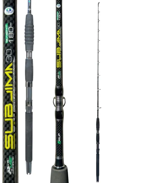Kolpo Sublima Canna Traina 1,80 m 12 20 30 lb Anelli Sea Guide Anti Salsedine Crociera Combattimento Canne da traina Kolpo