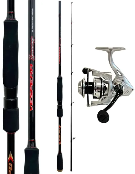 Combo Spinning Kolpo Vespera 2.10 / 2.40 m 5–40 g + mulinello – Precisione, Fluidità e Versatilità Kit Spinning Kolpo