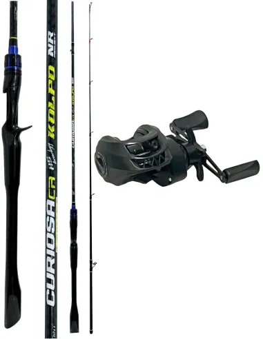 Kit Baitcasting Kolpo Curiosa CA 2.10 m 7–50 g + KDue 7.2:1 – Precisione e Velocità Kit Spinning Kolpo