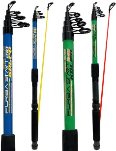 Kolpo Furba Star Canna da Pesca Telescopica 10-90 g 2,10 2,40 m Travel Compatta Spinning Fondo Galleggiante Canne Travel Kolpo