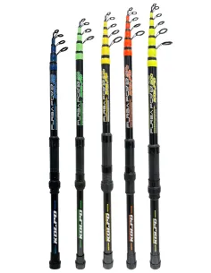 Kolpo Furba Power Canna da Pesca Telescopica Travel 10-90 g 1,80 2,10 2,40 2,70 3,00 m Ingombro Ridotto Canne Travel Kolpo
