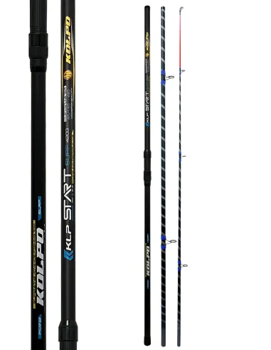 Kolpo Starsurf Surfcasting Fishing Rod 4.20 m 90-160 g in 3 Sections with Reinforced Spiral