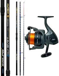 Kolpo Starsurf + Aria 6000 Combo Surfcasting Rod 4.20 m 90-160 g and Reel with Nylon