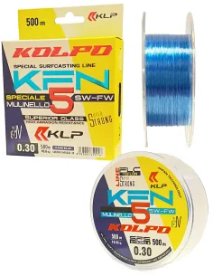 Kolpo KFN 500 m Dark Blue – Nylon da Pesca Professionale Anti UV con Rivestimento in Teflon Monofili Kolpo