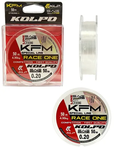 Kolpo KFM Race One 50m – High Strength Fishing Line for Terminals and Direct Line