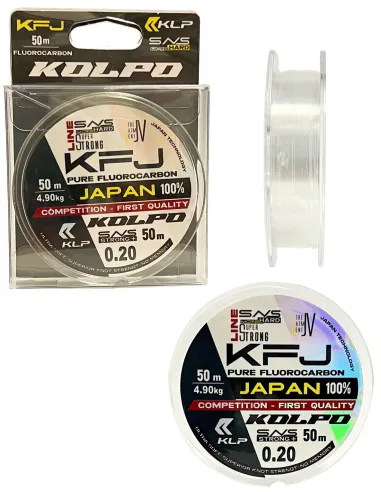 Kolpo KFJ Japan 50m – 100% Pure Japanese Fluorocarbon for Leaders and Lines