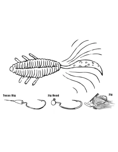 Herakles Lefttail R Soft baits 3.5" 8 Pezzi