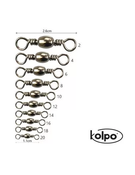 Girella Pesca Barilotto Kolpo 12 pz Minuteria Kolpo