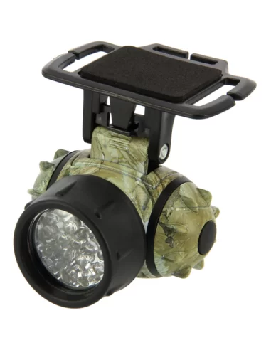 Lampada Frontale Pesca Notturna 19 Led Camo Lampade e luci chimiche Kolpo