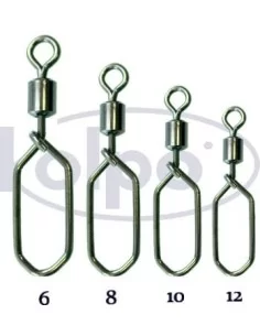 Fishing swivels Kolpo Swing Square Snap 10 PCs  2