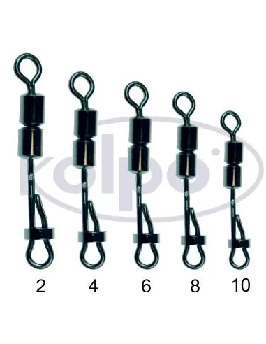 Girelle da Pesca Kolpo Hight Speed Side Rolling Swivels 6 pz
