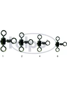 Fishing swivels Kolpo Cross Line Rolling Swivel 10 PCs 2
