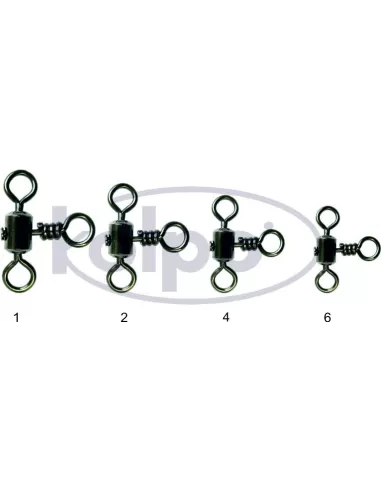 Girelle da Pesca Kolpo Cross Line Rolling Swivel 10 pz