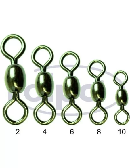 Girelle da Pesca Kolpo Crane Swivel 10 pz