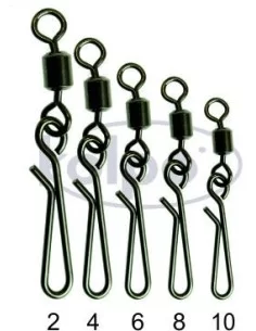 Fishing swivels Kolpo Rolling with Quick Carabiner 10pcs 2