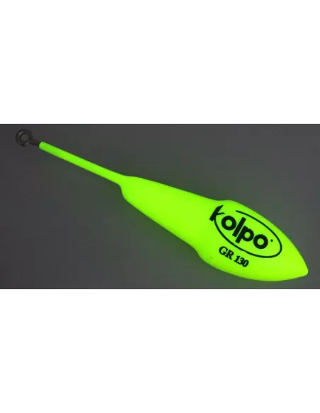 Piombi Pesca Kolpo Ogiva con Asta Extra Fosforescente Giallo Anello Inox
