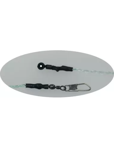 Match Link Treccia con Girella e Moschettone 2pz Galleggianti Inglesi Kolpo