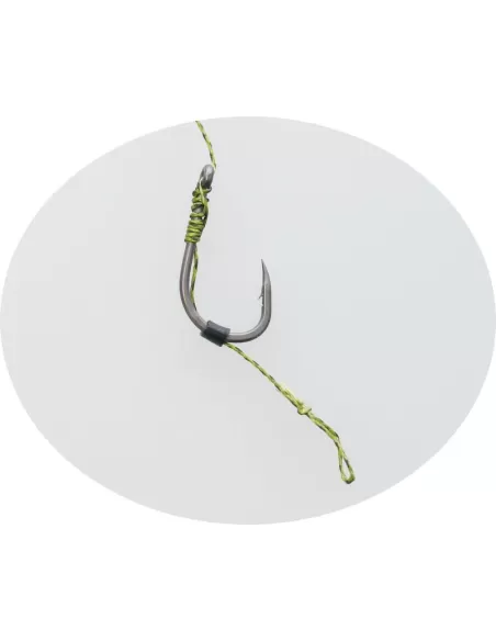 Kit Porta Rig Kolpo con 12 Ami Legati a Mano Carpfishing Kolpo