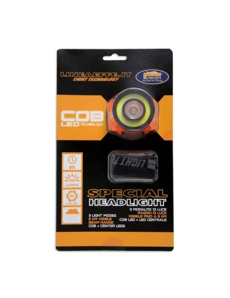 Lampada Frontale Cob Led e Led Centrale 300 lumen