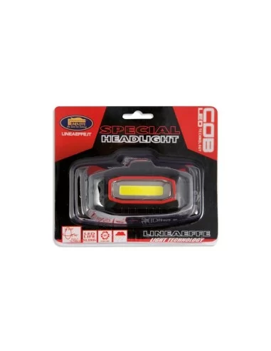 Lampada Frontale 3 Watt Cob Led 300 Lumen con Luce Rossa Fissa 