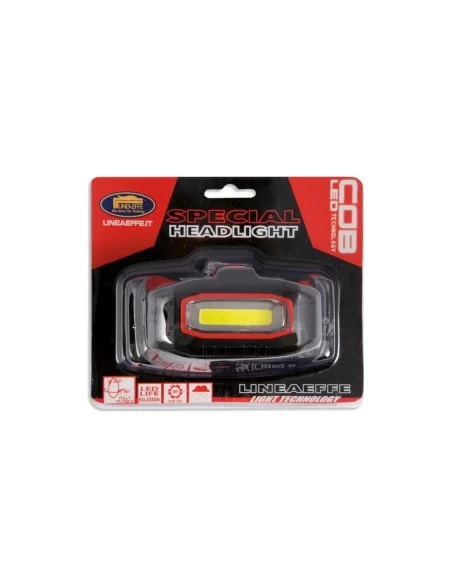 Lampada Frontale 3 Watt Cob Led 300 Lumen con Luce Rossa Fissa  Lampade e luci chimiche Lineaeffe