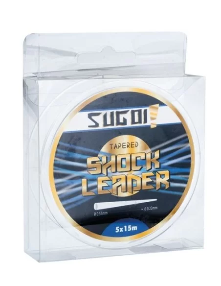 Shock Leader Conico 5 x 15 mt Clear Sugoy Fili da pesca Sele