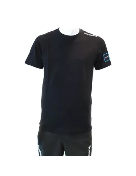 Shimano T Shirt Black Abbigliamento da pesca Shimano