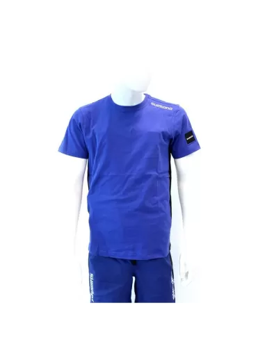 Shimano T Shirt Blue Abbigliamento da pesca Shimano