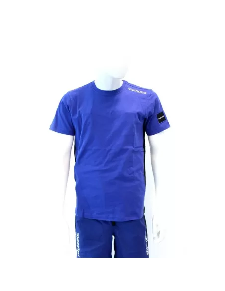 Shimano T Shirt Blue Abbigliamento da pesca Shimano