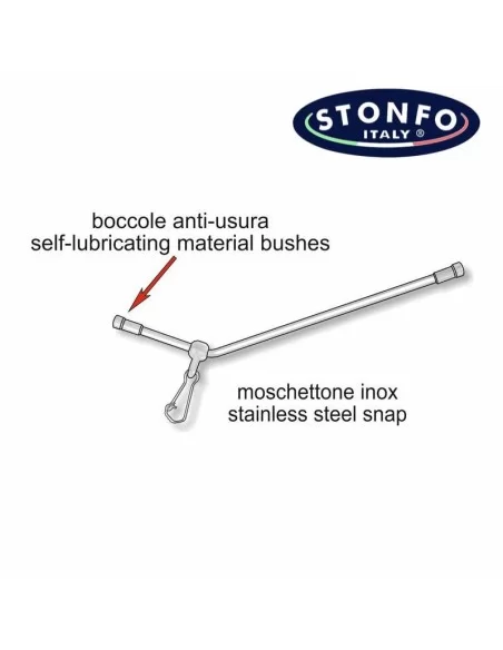 Stonfo Anti Tangle Rigido Curvo 2pz Minuteria Stonfo