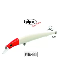 kit 3 Artificiali Minnow Vita Kolpo 80 mm 6 grammi Sinking  Esche Artificiali Kolpo 2