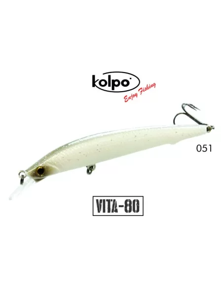 kit 3 Artificiali Minnow Vita Kolpo 80 mm 6 grammi Sinking  Esche Artificiali Kolpo