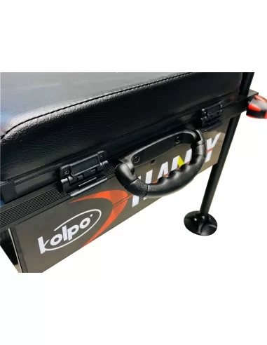 Kolpo Handy Paniere Confort Light Panchetto Con Schienale Black Edition  Panchetti Sedie e Accessori Kolpo