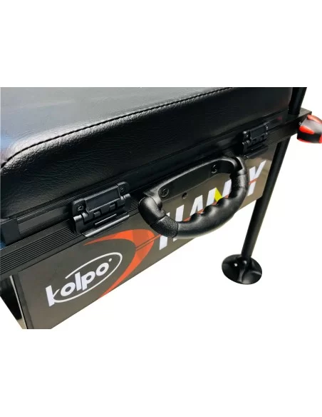 Kolpo Handy Paniere Confort Light Panchetto Con Schienale Black Edition  Panchetti Sedie e Accessori Kolpo